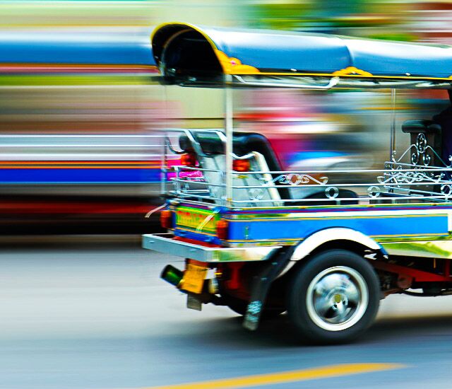 Bangkok Titelbild Tuk Tuk fahren