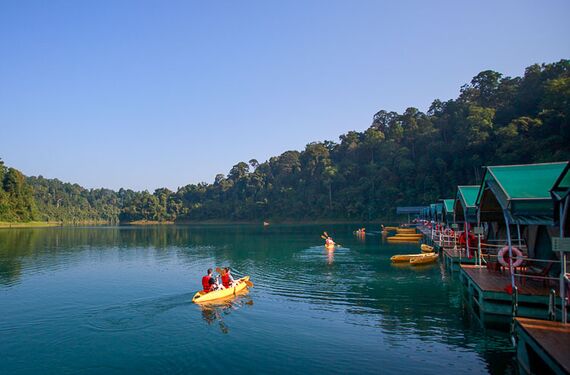 Elephant Hills Luxury Tented Camp - Khao Sok National Park - Kayaking im The Lake Camp