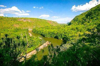 River Kwai Jungle Rafts Luftaufnahme