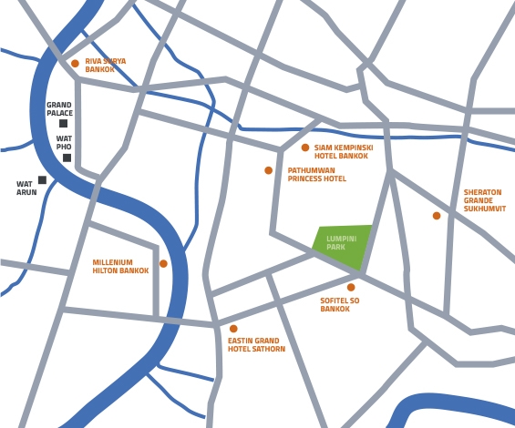 Karte von Bangkok - Bangkok mit Kindern