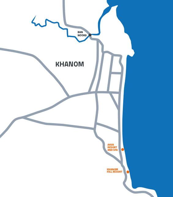 Karte Khanom - Khanom mit Kindern