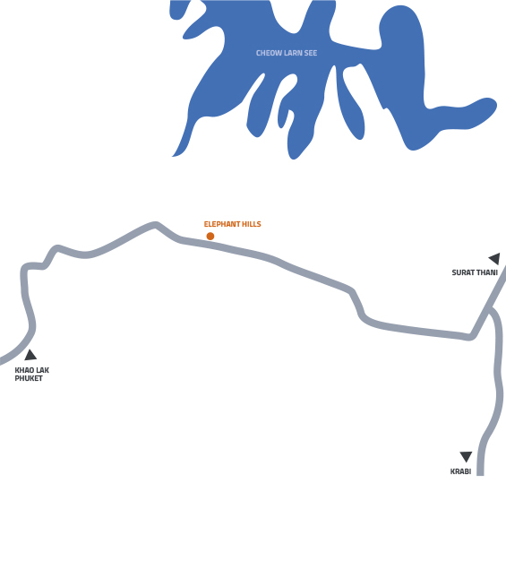 Karte Khao Sok Nationalpark - Khao Sok mit Kindern