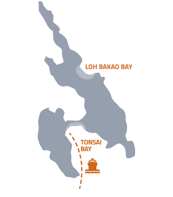 Karte Koh Phi Phi - Phi Phi Island - Phi Phi mit Kindern